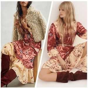 Anthropologie Othilia carmela floral maxi dress, size sp